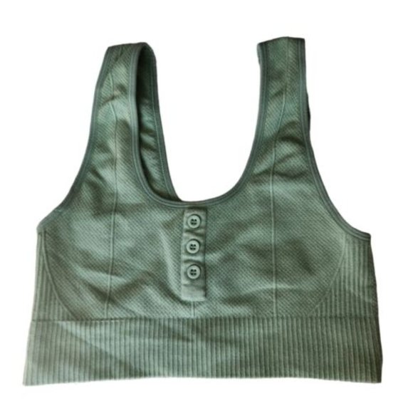 Gymshark Other - Gymshark Green Power Down Croplette Sports Bra Size Small
